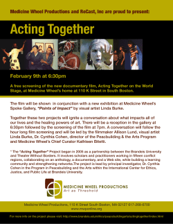 Acting Together - Medicine Wheel Productions
