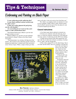 Embossing on Black Paper