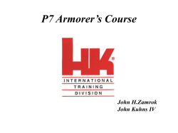P7 Armorer`s Course