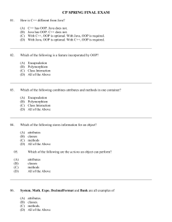 CP Spring Final Exam