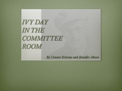 IVY DAY IN THE COMMITTEE ROOM