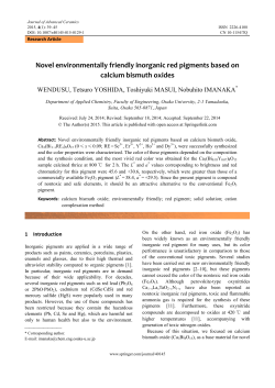 Novel environmentally friendly inorganic red pigments based on