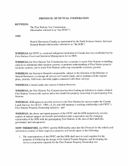 PROTOCOL OF MUTUAL COOPERATION BETWEEN: The First