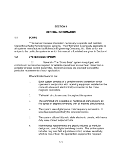 SECTION 1 - Crane Boss