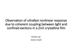 Observation of ultrafast nonlinear response due to coherent