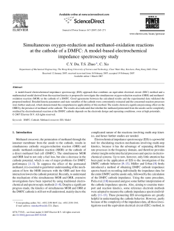 Simultaneous oxygen-reduction and methanol
