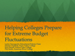 Helping Colleges Prepare for Extreme Budget Fluctuations