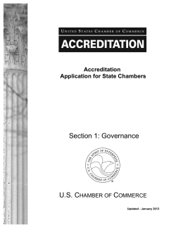 Section 1 Governance - US Chamber of Commerce