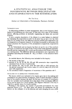 a statistical analysis of the differences between precipitation and