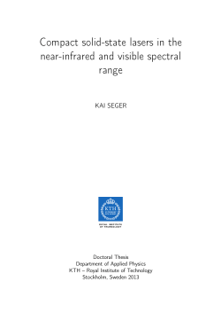 Compact solid-state lasers in the near