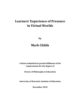 2 Conceptual Framework - University of Warwick