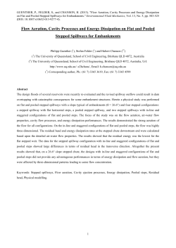 Flow Aeration, Cavity Processes and Energy