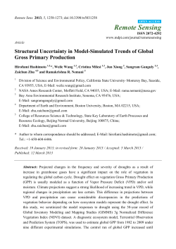 Structural Uncertainty in Model-Simulated Trends of Global Gross