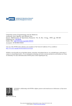 Colourful Linear Programming and Its Relatives