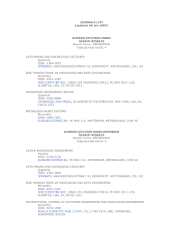 Journals List of interest to us