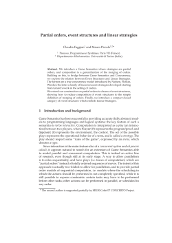 Partial orders, event structures and linear strategies