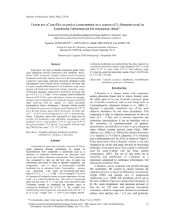 Green tea - E-Journal Menara Perkebunan