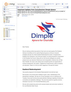 Important Updates from Councilwoman Dimple Ajmera