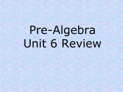 Unit 6 review
