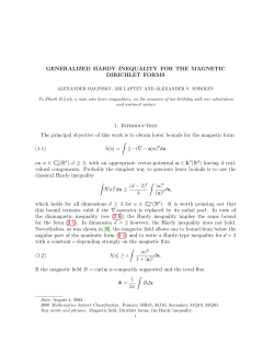 Generalized Hardy inequality for the magnetic Dirichlet forms