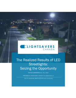 The Realized Results of LED Streetlights