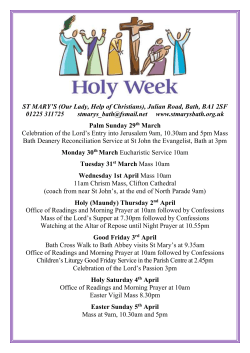 Easter website notice 2015 - St. Mary`s Help of Christians