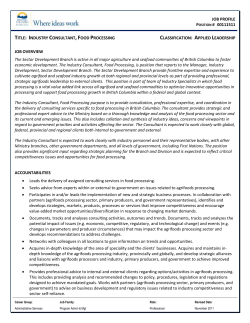 job profile - BC Public Service