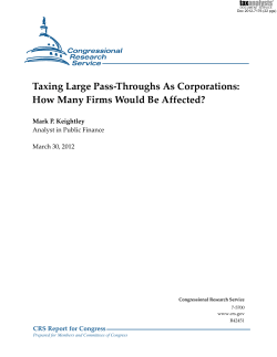Taxing Large Pass-Throughs As Corporations: How Many Firms