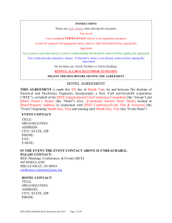 IEEE - 7-25-07 HH STANDARD CONTRACT TEMPLATE May 2007