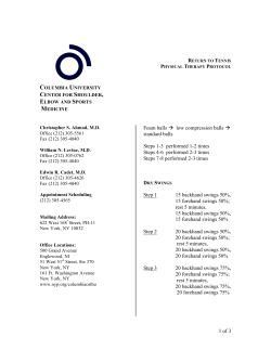 Return to Tennis Protocol