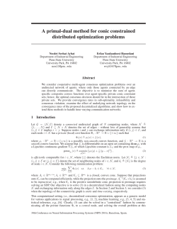 A primal-dual method for conic constrained distributed optimization