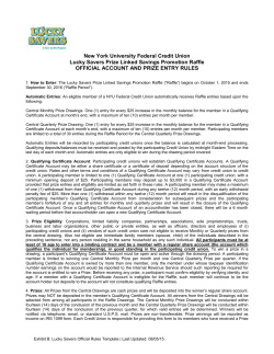 save to win&trade; participation agreement