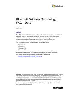 Bluetooth Host Radio Support - Center
