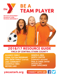 be a team player - YMCA Of Central Stark County