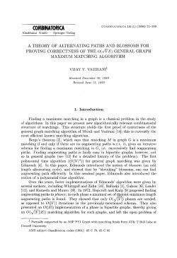 A theory of alternating paths and blossoms for proving correctness of