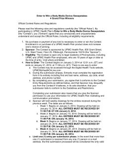 Enter to Win a Body Media Device Sweepstakes 4 Grand Prize