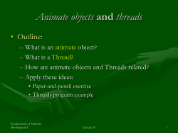 Animate objects and threads - Rose