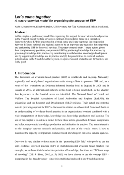 Let&acute;s come together - Norrbottens Kommuner