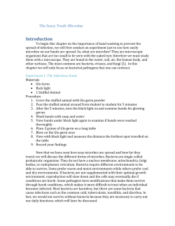 The Good Microbes - Undergraduate Science Journals
