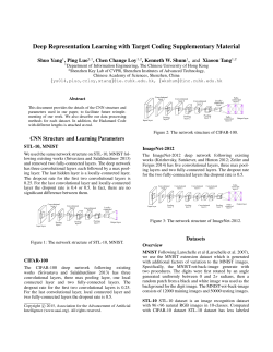 Deep Visual Representation Learning with Target Coding