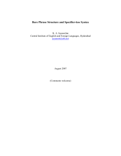 Bare Phrase Structure and Specifier