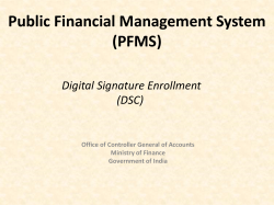 4. Enrollment of Digital Signature