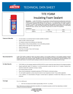 TITE FOAM Insulating Foam Sealant