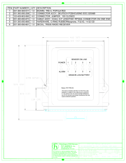 ITEM PART NUMBER QTY DESCRIPTION 1 031-300-300