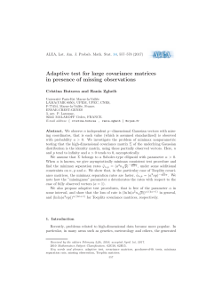 Adaptive test for large covariance matrices in presence of