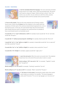 to die" sounds like "today" in an Australian accent