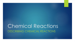 Chemical Reactions - Blue Valley Schools