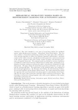 hierarchical neuro-fuzzy models based on reinforcement