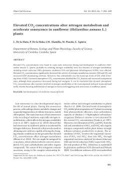 Elevated CO concentrations alter nitrogen metabolism and