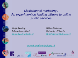 Teerling and Pieterson (2008) www.kanaleninbalans.nl